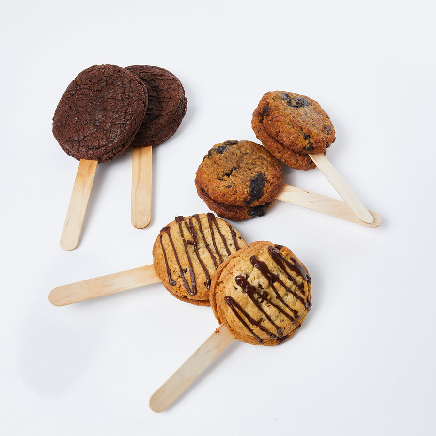Cookie Sandwich On A Stick - Double Chocolate Chip - 6 Pack - Cookies by Shar