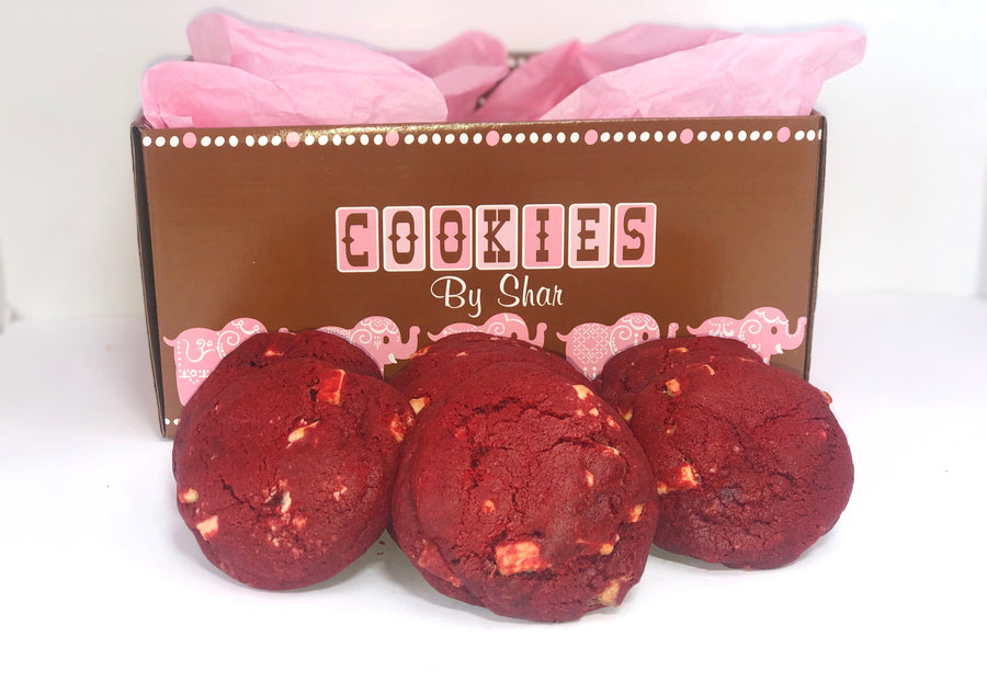gourmet red velvet chocolate chunk cookies - Events, Holidays and Birthday Gifts | Cookies by Shar